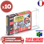 10 Boitiers Protection Crystal Box Jeux Super Nintendo Nintendo 64 SNES 0,3 mm