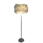 Lampadaire Lampe sur Pied Lampes Verticales Lumières Lampadaire en Plumes Blanches Salon Vertical Étu Chambre à Coucher Lampe Table Chevet Beauty Fill Light Lampadaires Éclairage intérieur