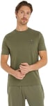 Tommy Hilfiger Men's Short Sleeve Round Neck T-Shirt, Green (Battle Green), L