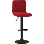 Vidaxl - Tabouret de bar Rouge bordeaux Velours Rouge bordeaux