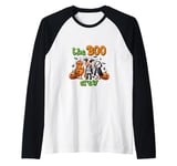 Funny Farm Halloween Shirt Boo Crew Cow Skeleton Bull Goose Raglan Baseball Tee