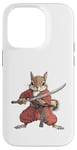 Coque pour iPhone 14 Pro Anime Samurai Squirrel Warrior Kids