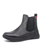 Dr Keller Callie WoMens Wide Fit Leather Chelsea Boots - Black - Size UK 4