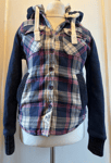 Superdry Womens Borg Lined Lumberjack Shirt Hoody Small BNWT Rose Carson Check