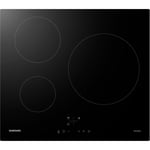 Plaque de cuisson induction - SAMSUNG - 3 zones - L59 x P57 cm - NZ63M3NM1BB/UR - 7200 W - Revêtement verre - Noir