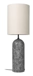 Gravity Floor Lamp XL High - Grey Marble/Canvas Shade