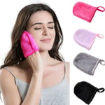 Reusable Microfiber Facial Cloth Face Towel Makeup Remover Clean D Purple