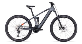 Vtt electrique tout suspendu cube stereo hybrid 120 pro 750 shimano deore 12v 750 wh 29   gris flash 2024