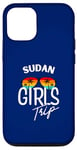 Coque pour iPhone 12/12 Pro Girls Trip Soudan Voyage Vacances Femmes Soudan