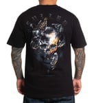 Sullen Art Collective Blood and Water Skull Burn Money Mens Graphic Tattoo Shirt