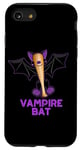 Coque pour iPhone SE (2020) / 7 / 8 Jeu de mots amusant en forme de chauve-souris vampire