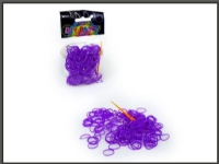 Hipo Violet gummiband för tillverkning av armband, 250 stycken (620072)