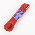 50M - Quality Everlasto 'Wyercentor' Steel Core Coloured Clothes/Washing Line 3.5mm Thick (RED)