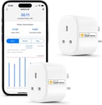 Smart Plug With Energy Monitoring, WiFi Smart Plug Works With Apple HomeKit, No