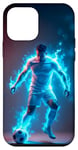 Coque pour iPhone 12 mini Joueur de foot & ballon fan de football passionné de foot