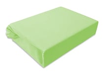 Drap-Housse pour lit d'enfant - en Jersey imperméable - avec Membrane en polyuréthane - 60 x 120 cm, 70 x 140 cm, 80 x 160 cm (Vert, 60 x 120)