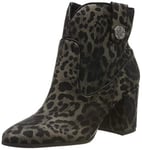 Guess Fille Cypher2/stivaletto (Bootie)/su Bottes Classiques, Noir (Black L Multicolore OP A), 35 EU