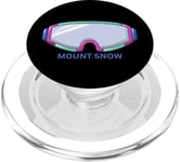 Retro Mount Snow Vermont Masque de ski PopSockets PopGrip pour MagSafe