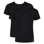 Sloggi T-Shirt Homme, Lot De 2 - Go Abc 2.0 O-Neck 2p, Col Rond, Maillot De Corps Noir Xl (X-Large)