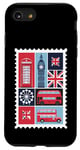 iPhone SE (2020) / 7 / 8 London Stamp with Iconic Landmarks - London Souvenir Case