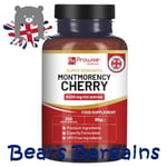 Montmorency Cherry 6400mg : 200 Tart Cherry Capsules - Natural Tart Cherry