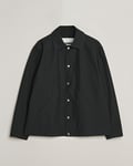 Jil Sander Back Printed Coach Jacket Black