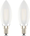 E14 Dimmable Led Candle Bulb,C35 SES Small Edison Screw,4w Equivalent 40w, Warm