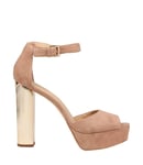 Michael Kors Paloma Platform Suede 40R8PAHS1S DK Khaki Sandal Chaussures Femmes