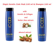 Stapiz KERATIN CODE  Hair Mask 250ml & Shampoo 250ml with Keratin & Collagen