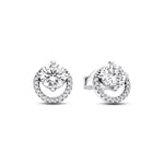 Pandora boucles d'oreilles boucles d'oreilles 291248C01 halo rond