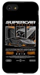 Coque pour iPhone SE (2020) / 7 / 8 Anniversaire de voiture passionné de supercar né en 2016