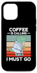 iPhone 12/12 Pro Vintage Dinosaur Coffee Is Calling I Must Go Coffee Lover Case