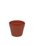 Flowerpot plastic, red, 17cm