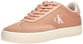 CK JEANS Women's Classic Cupsole Low Mix MG WN YW0YW01636 Sneakers, Pink (Tuscany/Eggshell), 6.5 UK