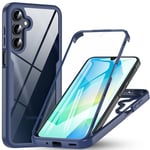 ottpluscase for Samsung A16 Phone Case,[Samsung Galaxy A16 5G/4G Case with Built-in Screen Protector],360° Full Body Military Grade Shockproof Protection, Rugged Bumper Cover for Samsung A16,Blue