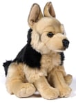 Uni-Toys - Berger Allemand Assis - 27 cm (Hauteur) - Chien en Peluche - Doudou