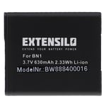 EXTENSILO 1x Batterie compatible avec Sony Cybershot DSC-W310, DSC-W320, DSC-W330, DSC-W350 appareil photo, reflex numérique (630mAh, 3,7V, Li-ion)