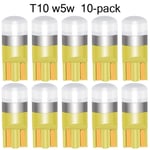 t10 w5w Gul Orange 10-pack Led lampor med 1st 3030smd chip 194 Orange Gul-Orange 10-pack