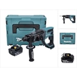 Dhr 202 M1J Marteau perforateur burineur sans fil 18 v 2,0 j sds Plus + 1x batterie 4,0 Ah + Makpac - sans kit chargeur - Makita