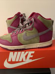 Nike Dunk High Dynamic Berry Women’s Trainers Shoes Size 5uk FB1273-500 EU 38.5