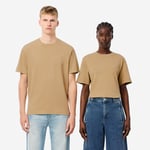 Lacoste T-shirt coton épais effet délavé Taille XS Beige