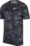 Nike M NK Dry Leg Tee Camo AOP T-Shirt Homme, Dark Grey/White, FR : L (Taille Fabricant : L)