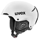 uvex Jakk+ Ias - Casque de Ski pour Hommes et Femmes - Réglage de la Taille Individuel - Ventilation Optimisée - White Matt - 55-59 cm