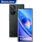 Blackview A200 Pro Téléphone Portable 4G 108MP 6.67" FHD+ 2.4K écran incurvé 24Go+256Go 5050mAh 66W G99 Android 13 Dual SIM - Noir