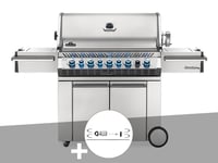 Barbecue à gaz Napoleon Prestige Pro 665 SIB inox + Rôtissoire