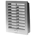 Upmann Grille de ventilation grille KUNSTST. 10 x 16 réglable avec einbaur. Blanc, 1 pièce, 50141