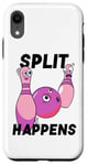 Coque pour iPhone XR Split Happens Bowler Funny Bowling