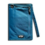 Big Skinny Women's Plus Size myPhone Bi-Fold Slim Wallet, Holds Up to 20 Cards, Ocean Blue