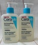 CeraVe SA Smoothing Cleanser For Dry rough bumpy skin 2x 236ml