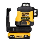 DeWalt DCLE34031D1-GB 1x2Ah 18v Compact 3x360 Laser Kit Green Pivot Compact  New